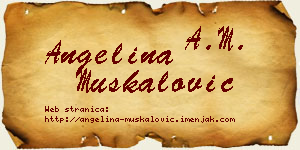 Angelina Muskalović vizit kartica